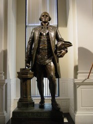 Statue of George Washington in the Washinton Masonic Memorial, Washington, DC